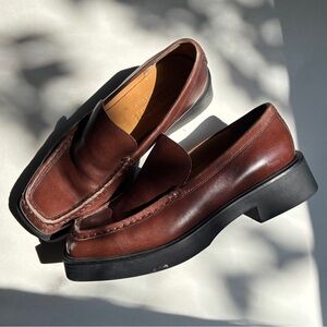 Vagabond Brown Leather Loafers